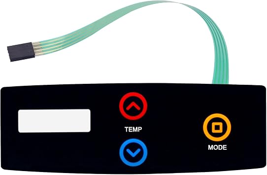 013492F Switch/Decal Membrane Pool and Spa Heater Replacement Part for Raypak 206A-408A-Kit 206A,266A, 336A, 406A, 207A, 267A, 337A, 407A, 268A, 408A