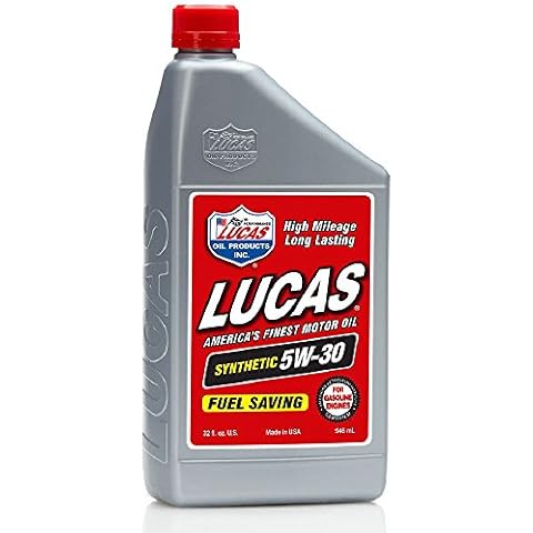 Lucas Oil 10049 Full Synthetic SAE 5W-30 Motor Oil - 1 Quart (Pack of 6) Cover