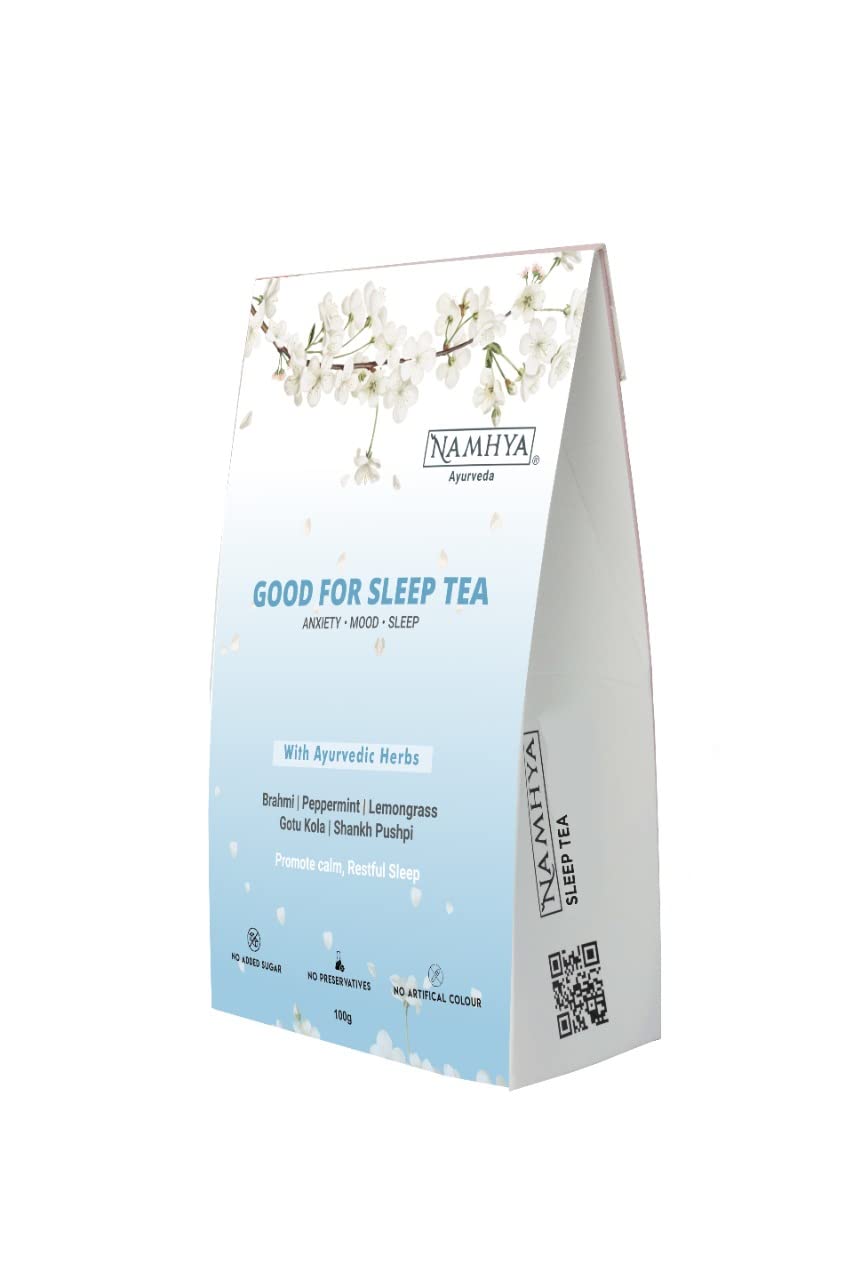 See full amazon price history chart for Namhya Sleep Tea Loose Leaves - 100 g |Ayurvedic Chamomile Tea for Sleep with Lavender, Peppermint & Lemongrass | Sleep Tea for Insomnia | Caffeine-Free Herbal Tea (Loose Leaves) Namhya Sleep Tea Loose Leaves - 100 g |Ayurvedic Chamomile Tea for Sleep with Lavender, Peppermint & Lemongrass | Sleep Tea for Insomnia | Caffeine-Free Herbal Tea (Loose Leaves) (B0BT7YZLTN) Amazon Price History, Amazon Price Tracker