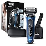 Braun Electric Razor for Men, Series 6 6072cc SensoFlex Electric Foil Shaver with Precision Beard Trimmer, Rechargeable, Wet & Dry with 4in1 SmartCare Center and Travel Case