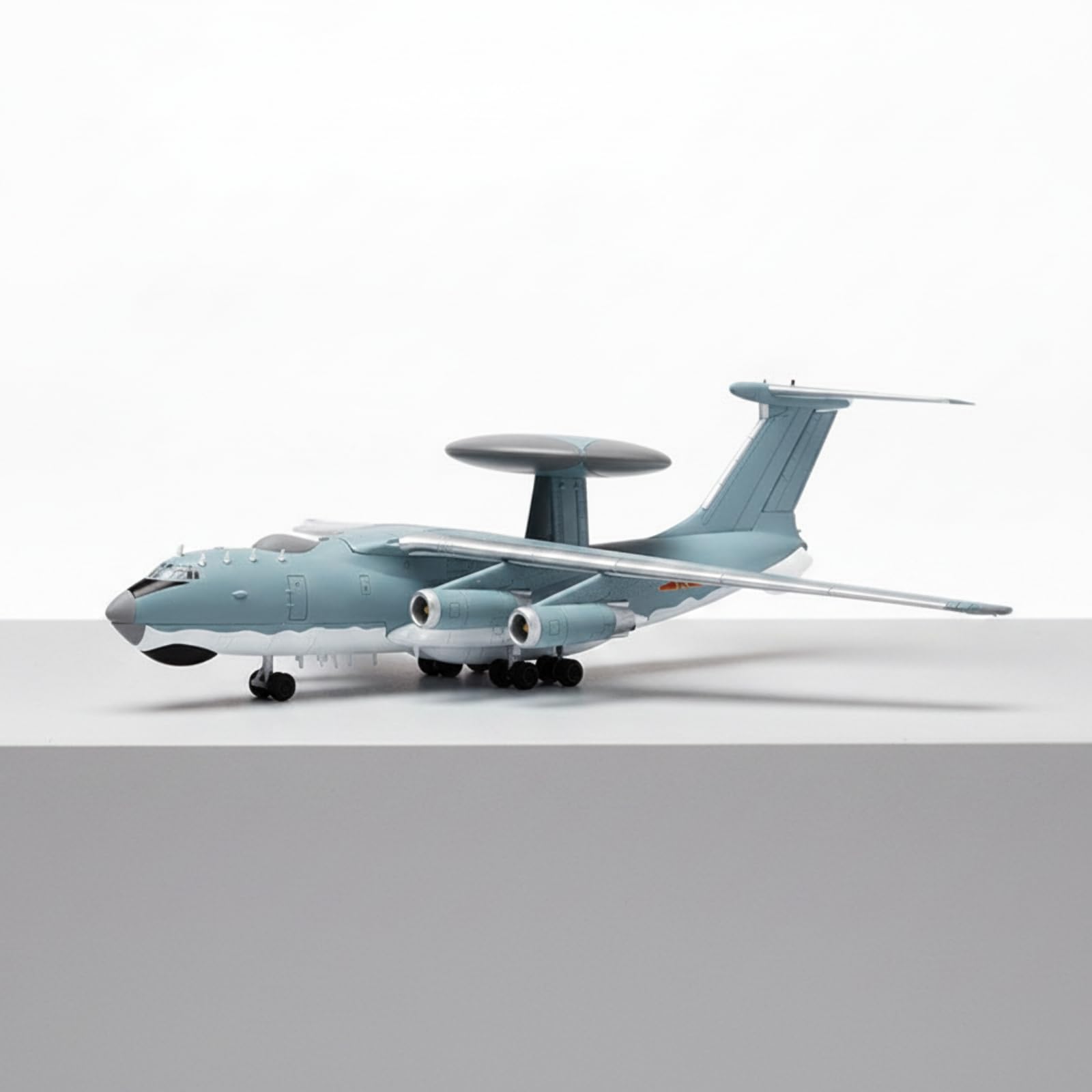 Aereo Avanzato Aeromodello Statico Aereo da Allerta Velivolo Collezionisti Aeroplano Militare Fusoliera in Lega con Finitura Realistica E Cupola di