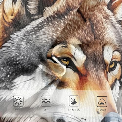 Cotton Toddler Underwear Floral Cool Wolf Animals White Little Girl Panties Colorful Briefs Girls Undies 2t3