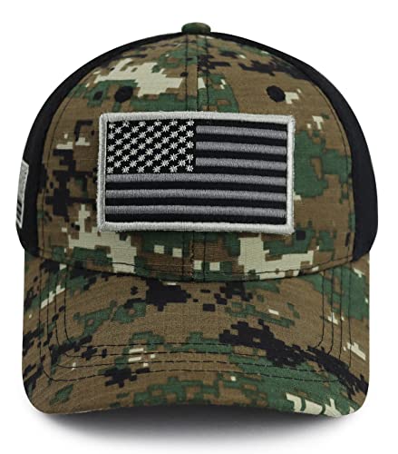 Xucamty American Flag Hats For Men Women, Usa Military Camo Trucker Baseball Cap, Funny Camouflage Hunting Hat, Adjustable Us Patriotic Decorations, Retirement Birthday Gifts For Family Friends #TOP6