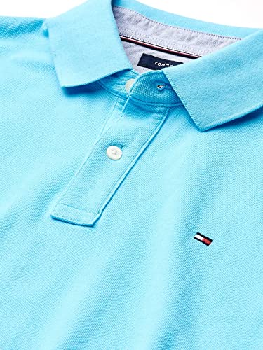 Image of Tommy Hilfiger Mens Short Sleeve Cotton Pique Polo Shirt in Regular Fit