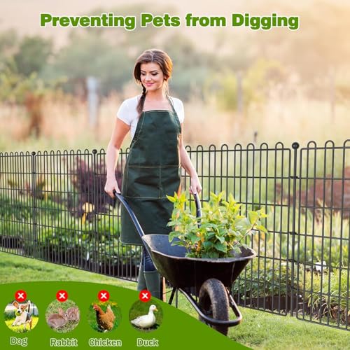 Clôture de jardin décorative durable acier inoxydable 10 pan - 6