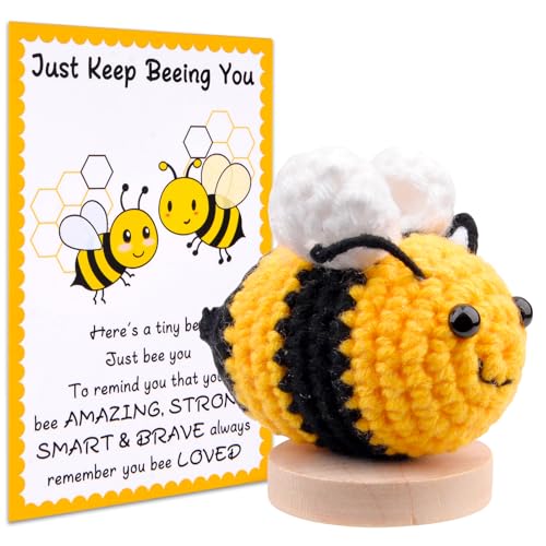 Pipihome Positive Bee Crochet Animals