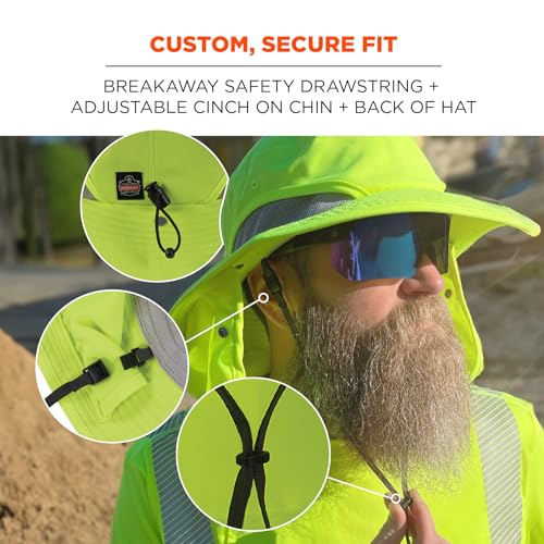 Image of Ergodyne Unisex Adult Chill-its 8934 Ranger Hat with Neck Shade