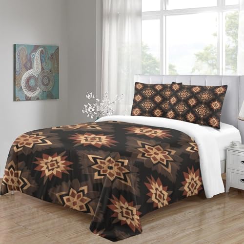 Housse de couette fleurs rafraîchissante parure de lit 3D - 5