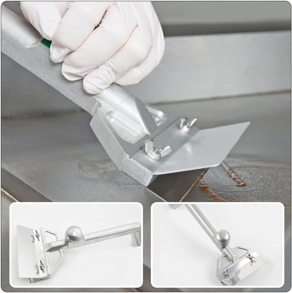 GANAZONO Griddle Grill Accessories Professional Cooking Scraper Long Handle Barbecue Griddle Scraper Non-Slip Grip Multi-use