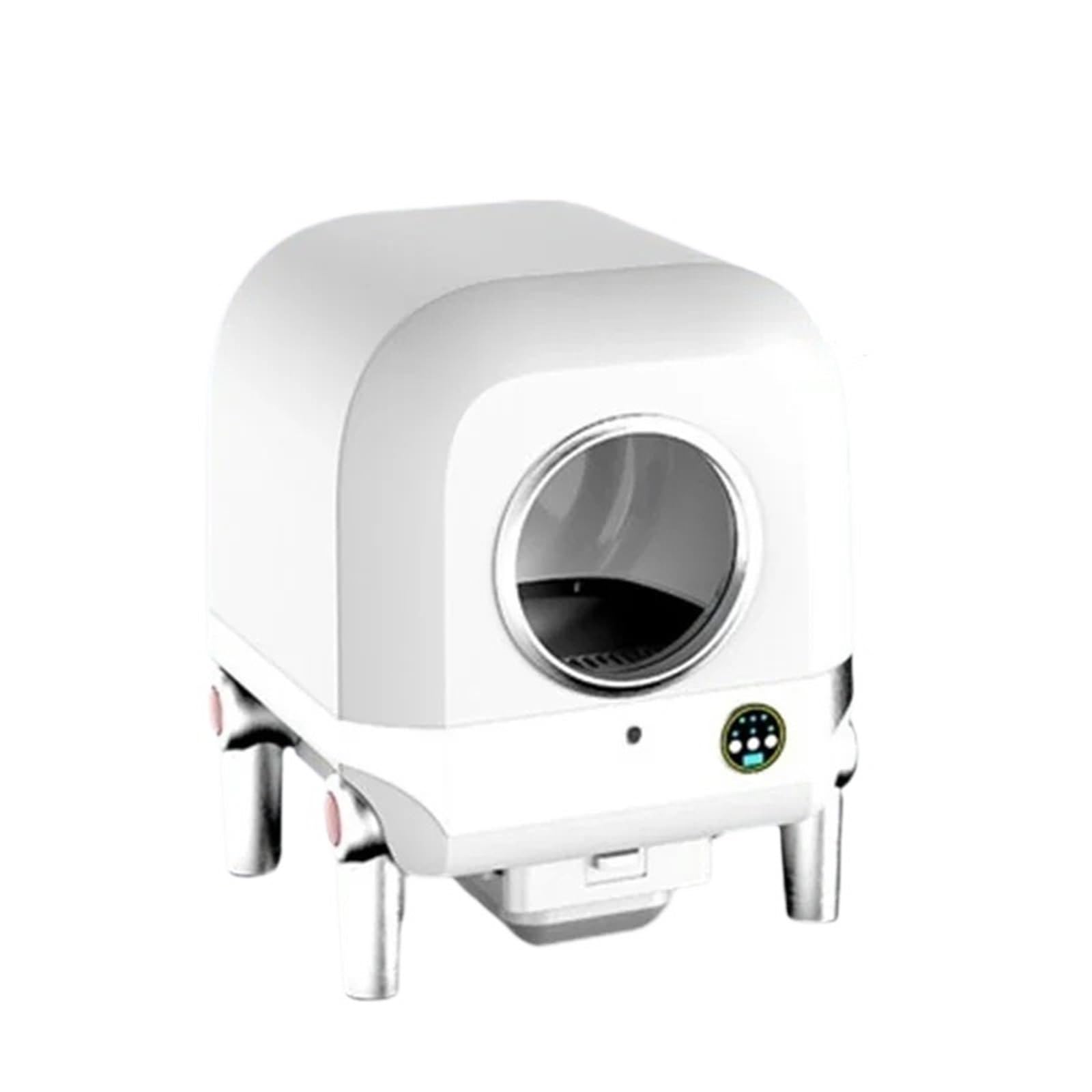 Automatic Cat Litter Box Video Monitor Control Smart Custom Color Self-cleaning Pet Toilet Cat Products, White