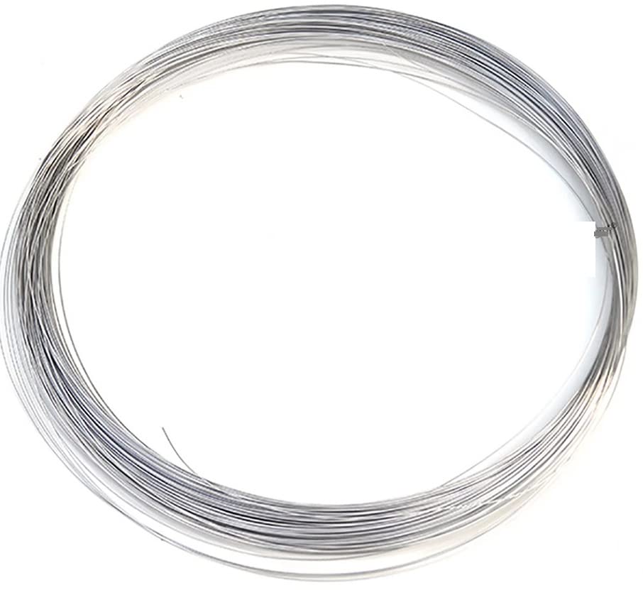 MMLFX 10Meter 304 Stainless Steel Hard Wire Steel Wire 0.1/0.2/0.3/0.4/0.5/0.6/0.8/1mm Wire Diameter Cord Line Rustproof Handmade DIY (Specification : 0.5mm)
