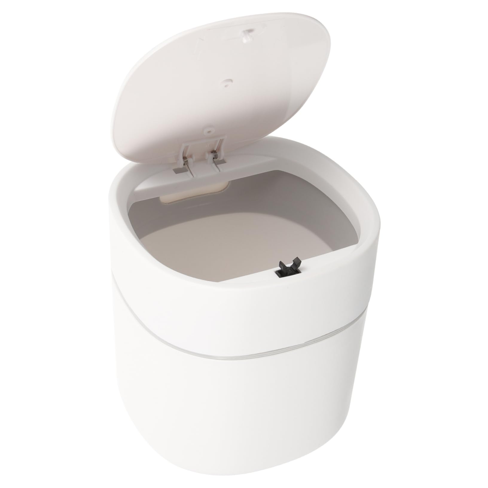 OFFSCH Desktop Trash Can Mini Press-Type for Home Office Car Pp Material Waste Container Lid