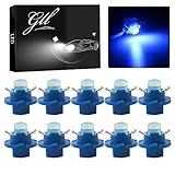 Grandview Car B8.4D COB 1SMD Blue LED Lamps Dashboard Side Indicator Lights Instrument Panel Bulb Light 12V (Pack of 10)