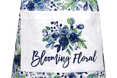Amour Infini – Conjunto de cozinha floral em flor | 100% algodão lavável na máquina | Conjunto de av