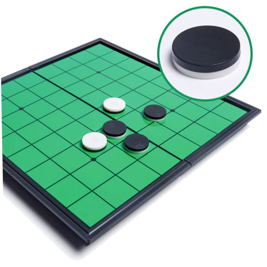 Othello Juego de mesa plegable portátil Othello Reversi Othello Juego de mesa de estrategia Green Othello Game Folding Reversi Othello Board Reversi Othello Juego de mesa de estrategia Portable Revers