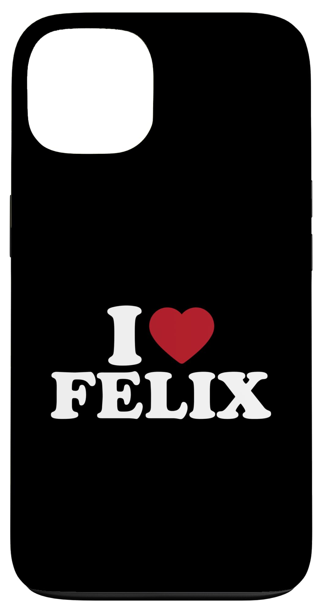 Amazon.com: iPhone 13 I Love Felix, I Heart Felix Red Heart Case