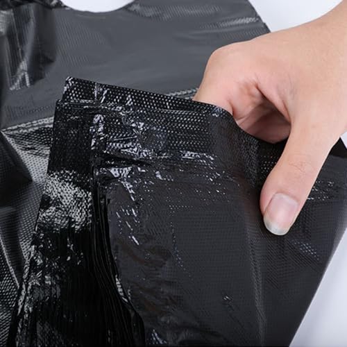 Image of 100 PCS Small Trash Bags,11.8x18 Inch 4 Gal Garbage Bags, Separated Unscented White Small Trash Bags for Bathroom Bedroom Office Trash Can, (Black 100PCS)