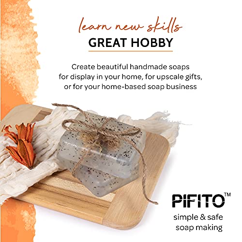 Pifito Honey Melt And Pour Soap Base (2 Lb) │ Premium 100% Natural Glycerin Soap Base │ Luxurious Soap Making Supplies #TOP6