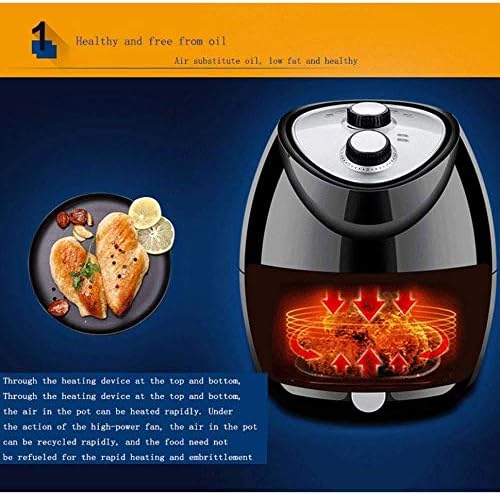 Miniatura 7 de Cocina compacta para freidora de aire con control de temperatura, cesta antiadherente, función de apagado automático de guía de recetas, día de