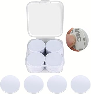 50 Pieces NFC Tags, NTAG215 NFC Tags Blank White Card NFC Stickers Compatible with TagMo and Amiibo with Adhesive Back for Easy Fixing and Storage Box