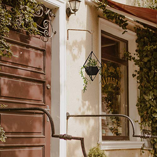 Jardim 2 Pack 10 Inch Premium Decorative Metal Iron Wall Hangers For Home Decor, Indoor Outdoor Plant Bracket Rustic Hanging Gardening Hooks For Planters, Bird Feeders, Lanterns, Wind Chimes (Coffee) #TOP5