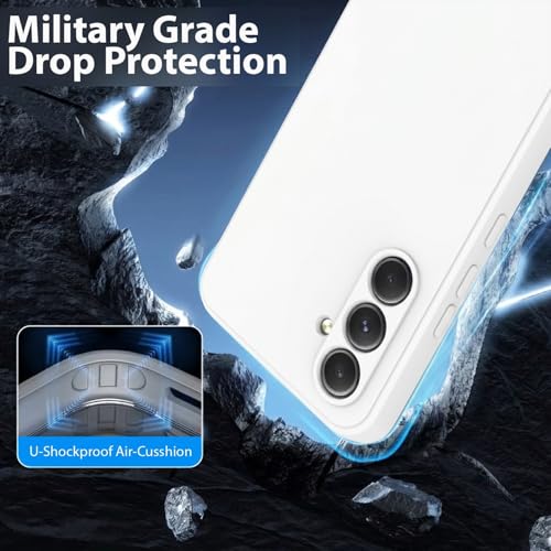 Image of LIRAMARK Liquid Silicone Soft Back Cover Case for Samsung Galaxy S26 5G| Soft Micro-Fibre Lining Inside | Camera Protection Bump (White)