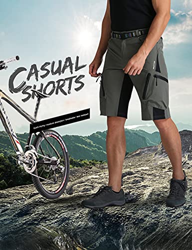 Pantalones ciclismo Bestgift para hombre Khaki L miniatura 2