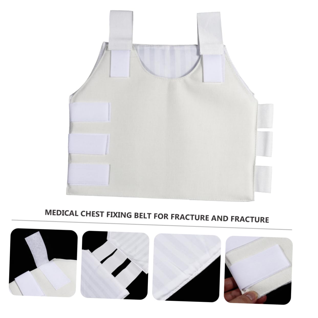 VICASKY Breathable Rib Support Belt Chest Brace for Men and Women Elastic Chest Wrap for Fractured Sternum and Rib Protection Sweat Absorbing Comfortable Brace for Post Surgery