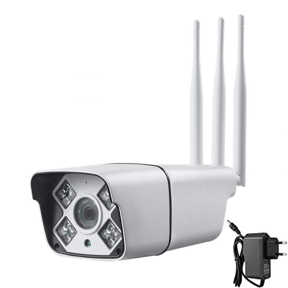 smars ® 2-Way Audio 1080P HD Ethernet Wireless Wi-Fi 4G SIM Card Bullet Outdoor ONVIF CCTV Security IP Camera with SD Card Slot, White-picture-22