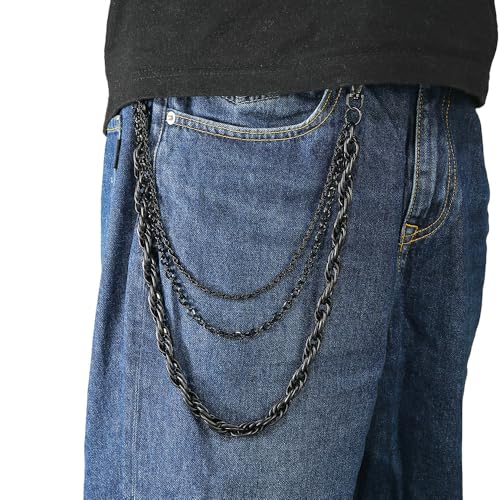 Image of PINKPIN Wallet Pants Keychain for Jeans Wallets Belts Punk Rock Casual Streetwear for Men Women