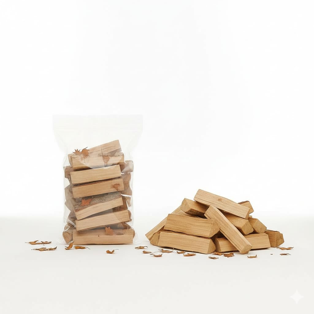 Natural Wood Kindling Sticks for Fireplace, Fire Pit and Wood Stove, 12-15 cm Length-image-46