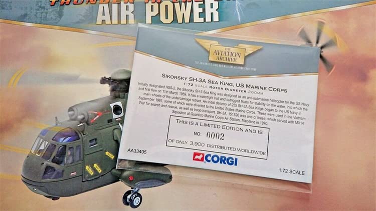 Amazon.com: Corgi Sikorsky SH-3A Sea King Helicopter US Marine