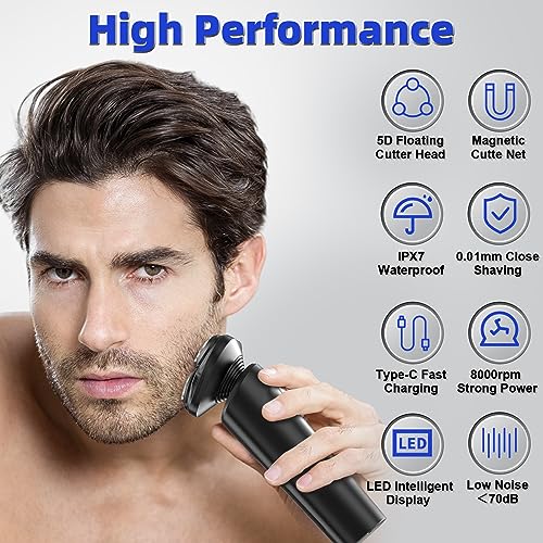 Sweetlf 5D Electric Razor For Men Electric Shavers For Men,Mens Electric Razor Shavers For Shaving Face,Mens Shavers Electric Cordless Rechargeable,Waterproof Electric Razors Shaving Machines For Men #TOP1