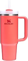 Vista 270 de STANLEY Quencher H2.0 Vaso Térmico con asa y pajilla, 64 onzas, tapa Flowstate de 3 posiciones, gran capacidad para viajes y deportes, vaso de acero