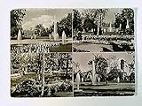  Fürth i. Bay., Stadtpark, Gartenschau, 4 Ansichten, AK, gelaufen 1956