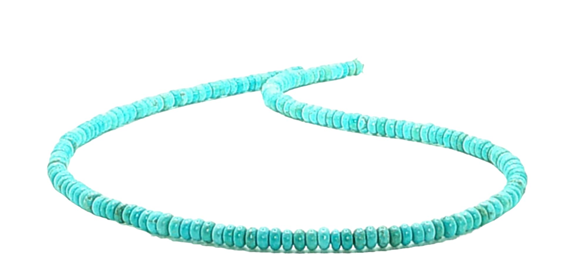 Dainty Natural Turquoise Beaded Choker