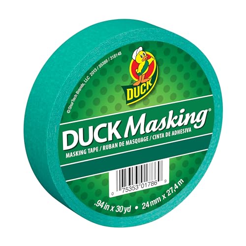 Duck Masking 240820 Green Color Masking Tape, .94-Inch by 30 Yards