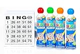 DiPrint Bingo Set 25 aus 75 – 500 Bingokarten inkl. 4 Marker