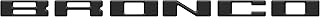 Glovebox Letter Inserts - Compatible with 2021-2026 Bronco
