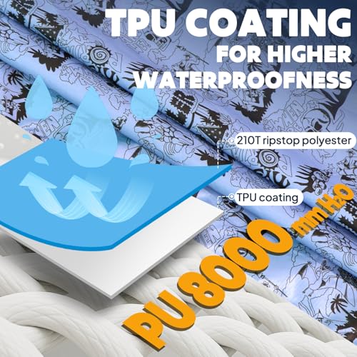 ANYOO Waterproof Rain Poncho for Adults Lightweight Raincoat for Men Women Jacket Coat Hooded for Hiking Outdoor Activities3