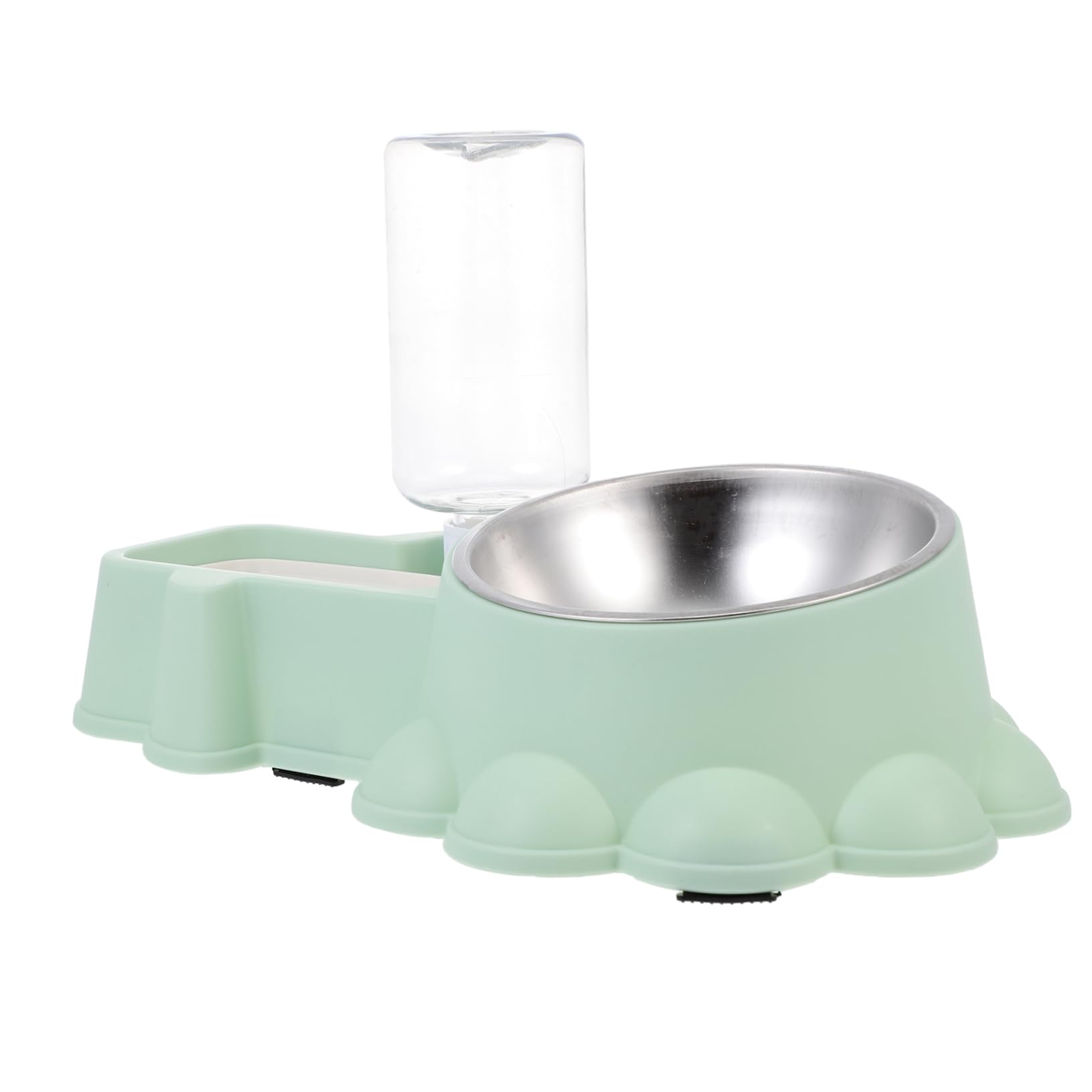 Hohopeti Automatic Pet Feeder Stainless Steel Dog Bowl Easy to Use Food Water Dispenser