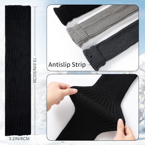 Image of Passionbility Leg Warmers for Women 80s, Ribbed Knit Long Socks Leg Warmer