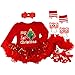 BabyPreg® Baby Mädchen Mein erstes Weihnachten Sankt Kostüm-Partei-Kleid 4PCS (Mein erster Weihnachtsbaum, 6-9 Monate)