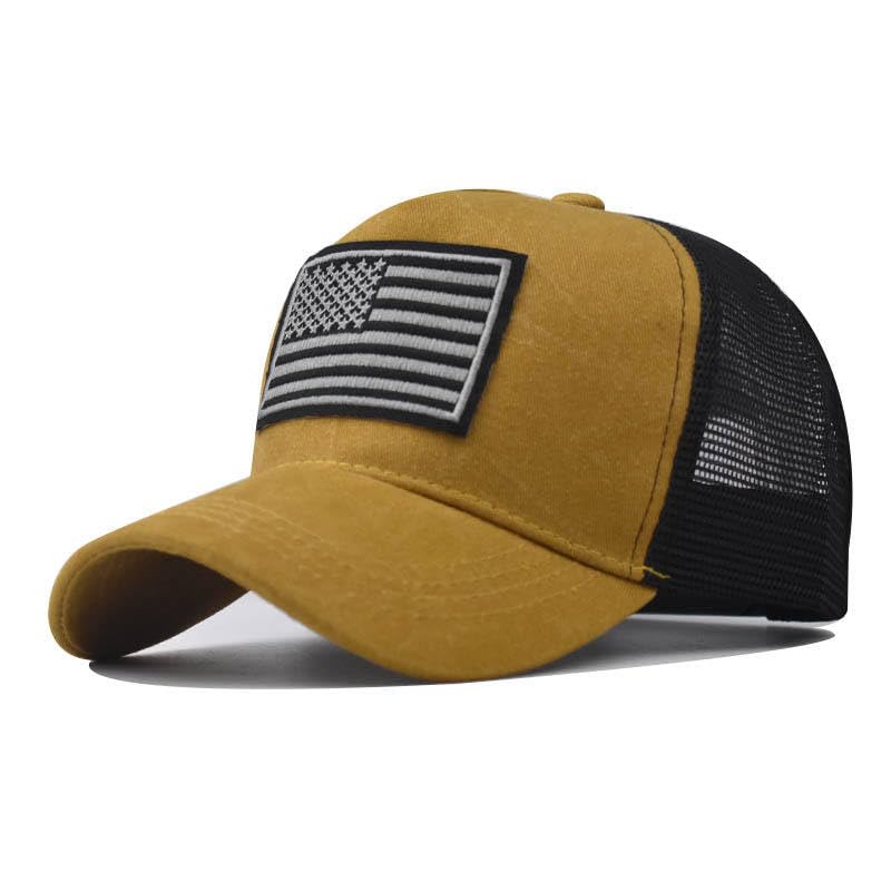 The Celly PlugAmerican Flag Trucker Hat - Premium Snapback, Baseball Cap for Men Women, Breathable Mesh Side, Adjustable Fit, Casual Wear