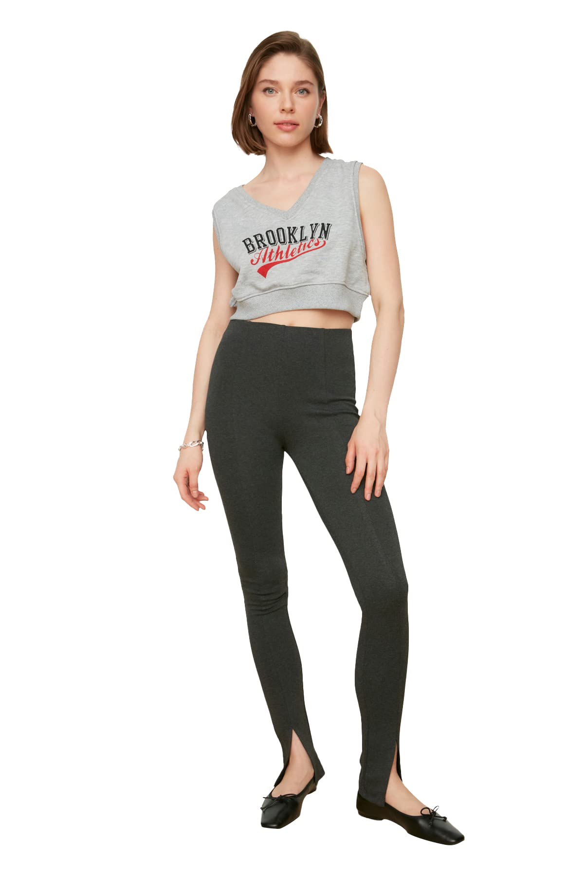 Trendyol Women Normal Waist Straight Leg Skinny Trousers