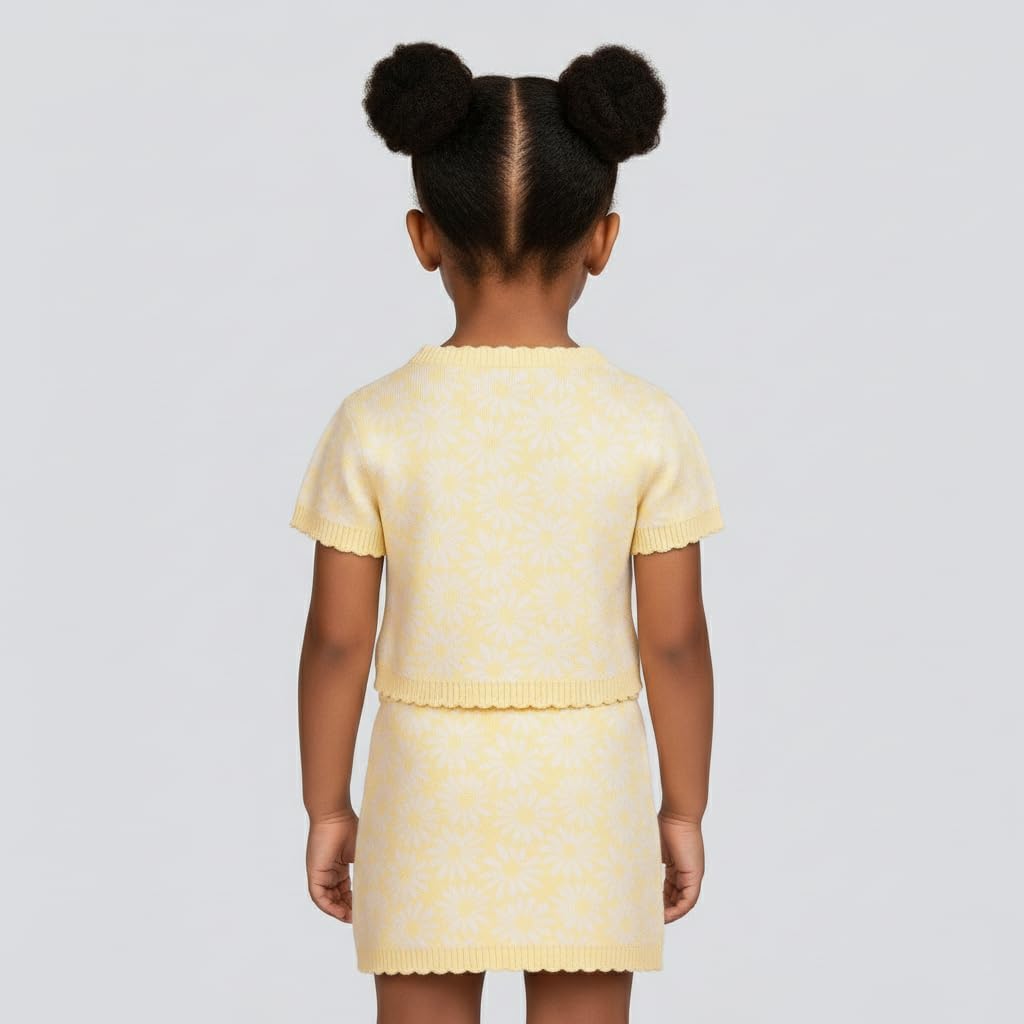 Vince Camuto Clothes Girls’ 2-Piece Sweater Skirt Set with Knit Top & Skirt – Toddler, Little & Big Girls Sizes (2T-12)