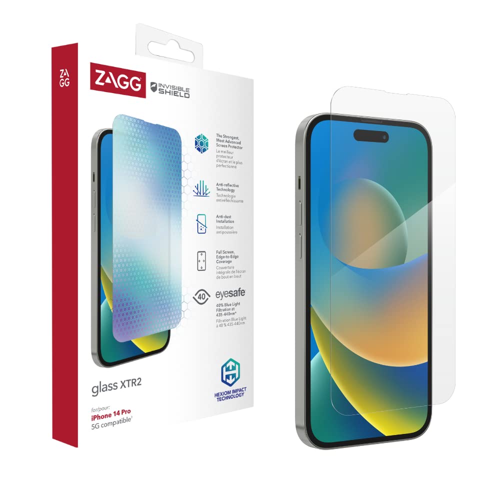 Ueebai Proteggi Schermo In Vetro Temperato Per IPhone – 2 Pezzi, Copertura Completa, 9H, Trasparente