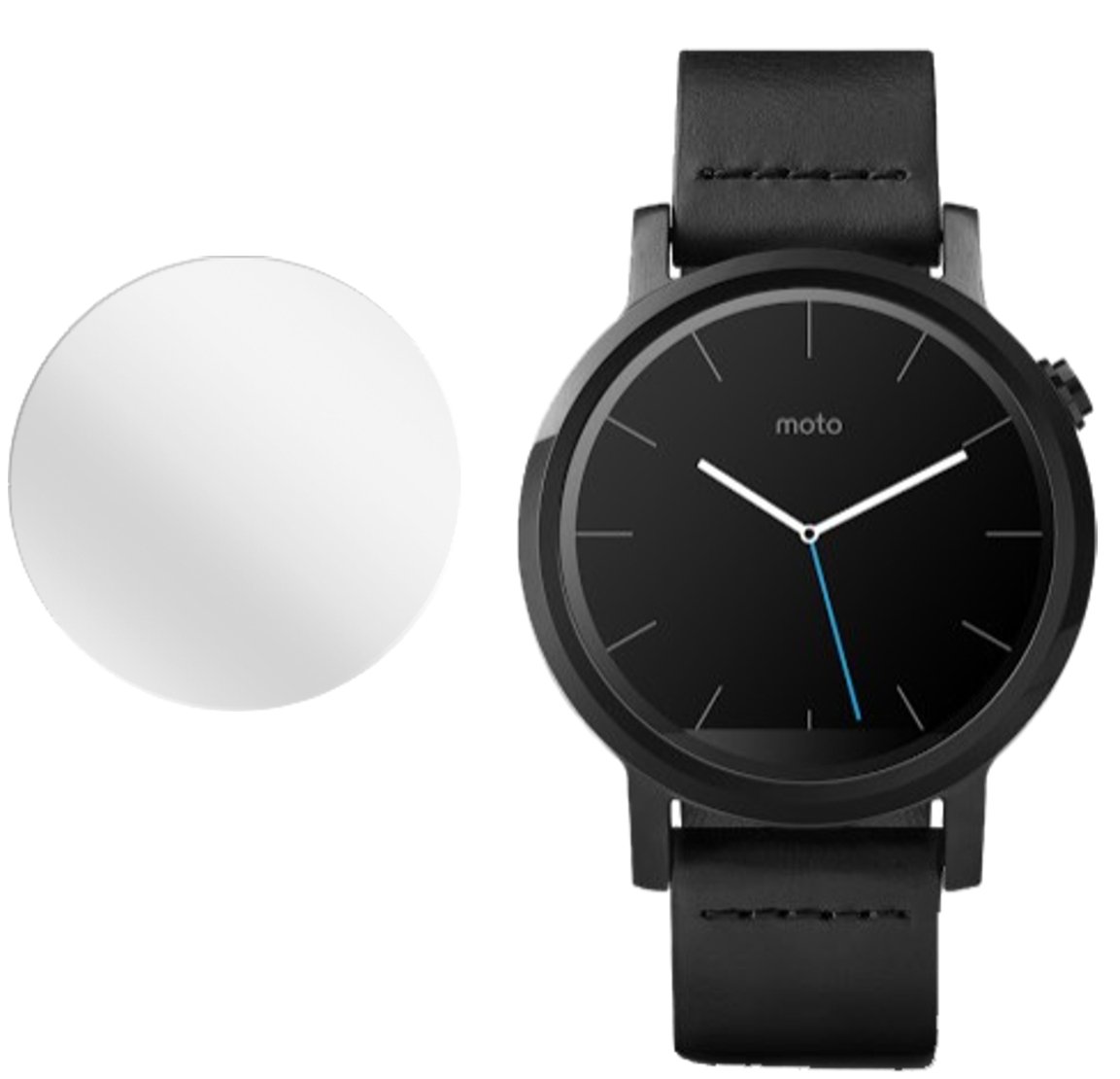 Dipos 6X Pellicola Protettiva In Cristallo Per Motorola Moto 360 42mm (2a Gen.) – Made In Germany, Taglio Laser, Antigraffio