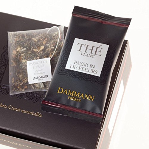 DAMMANN FRÈRES Té PASSION de FLEURS Blanco 24 sobres cristal