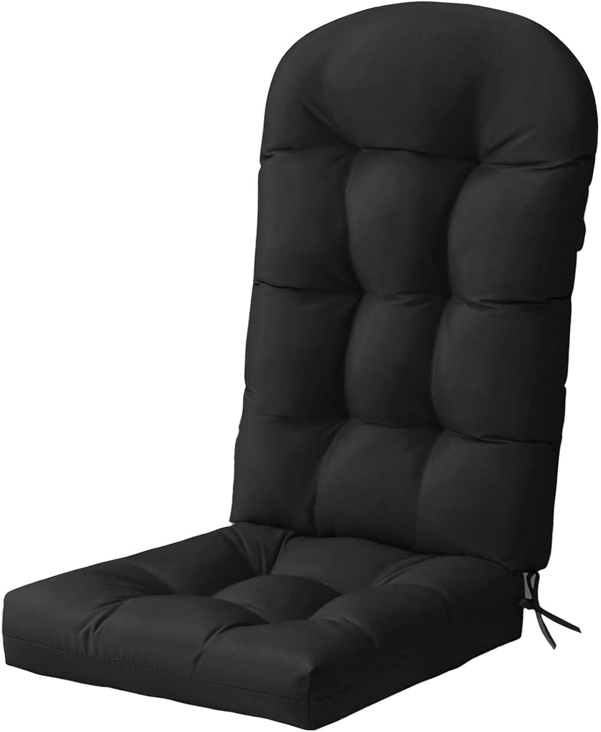 Patio Chair Cushions Large Size High Back Thicked Chair Pad Adirondack Chair Cushion, Waterproof and Fade- Resistant Patio Cushion Throw Chair Cushions Outdoor and Indoor,49x20x5 Inch (Black)
